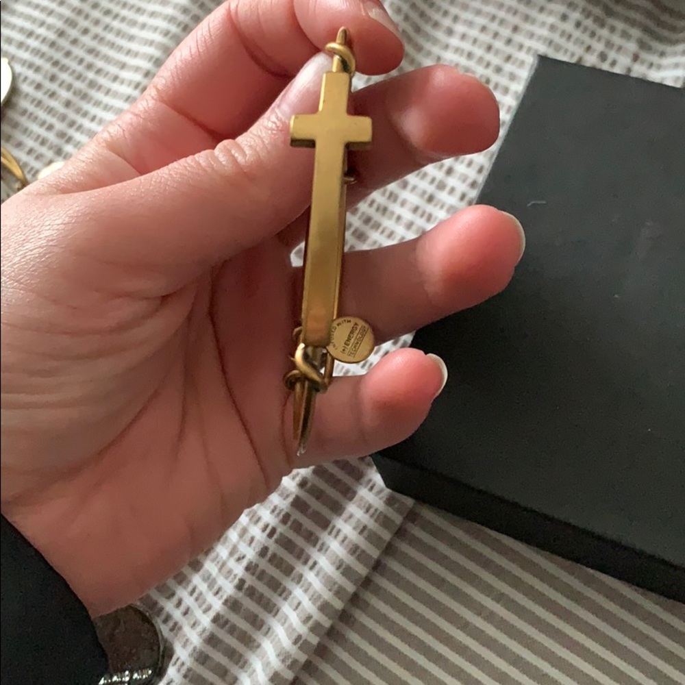 authentic alex and ani cross bracelet